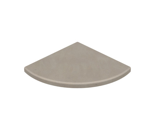 Swanstone 8 1/2" x 8" x 1 1/4" Aerie Shower or Bath Corner Shelf in Limestone - ES80000.218