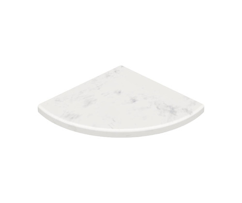 Swanstone ES-8 8 1/2" x 8" x 1 1/4" Aerie Shower or Bath Corner Shelf in Carrara - ES80000.221 Swanstone ES-8 8 1/2" x 8" x 1 1/4" Aerie Shower or Bath Corner Shelf in Carrara - ES80000.221