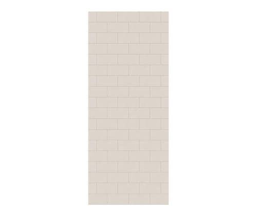Swanstone 30 x 72 Metro Subway Tile Glue up Bathtub and Shower Single Wall Panel in Bisque - MTMK7230.018 Swanstone 30 x 72 Metro Subway Tile Glue up Bathtub and Shower Single Wall Panel in Bisque - MTMK7230.018