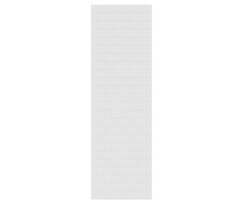 Swanstone 32 x 96 Metro Subway Tile Glue up Bathtub and Shower Single Wall Panel in White - MTMK9632.010