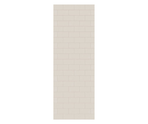 Swanstone 30" x 84" Metro Subway Tile Glue up Bathtub and Shower Single Wall Panel in Bisque - MTMK8430.018