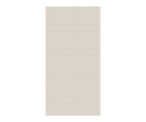 Swanstone 42 x 72 Metro Subway Tile Glue up Bathtub and Shower Single Wall Panel in Bisque - MTMK7242.018 Swanstone 42 x 72 Metro Subway Tile Glue up Bathtub and Shower Single Wall Panel in Bisque - MTMK7242.018