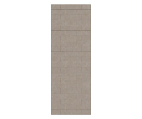 Swanstone 32" x 84" Metro Subway Tile Glue up Bathtub and Shower Single Wall Panel in Limestone - MTMK8432.218