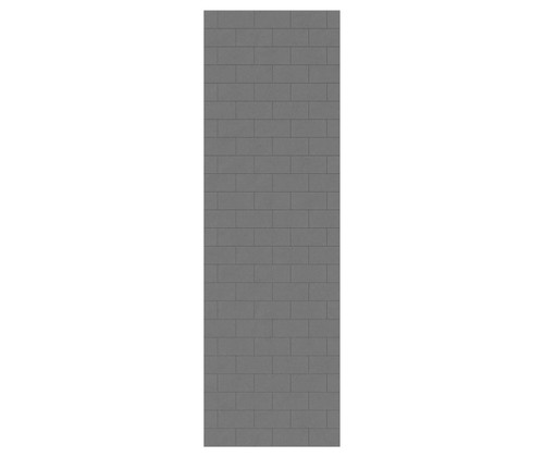 Swanstone 30" x 96" Metro Subway Tile Glue up Bathtub and Shower Single Wall Panel in Ash Gray - MTMK9630.203