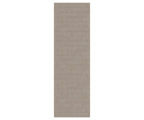 Swanstone 30 x 96 Metro Subway Tile Glue up Bathtub and Shower Single Wall Panel in Limestone - MTMK9630.218