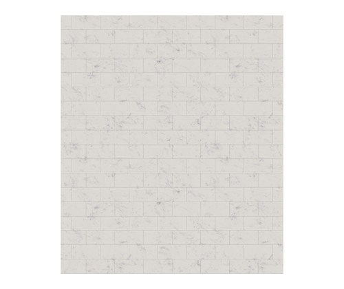 Swanstone 62 x 72 Metro Subway Tile Glue up Bathtub and Shower Single Wall Panel in Carrara - MTMK7262.221 Swanstone 62 x 72 Metro Subway Tile Glue up Bathtub and Shower Single Wall Panel in Carrara - MTMK7262.221