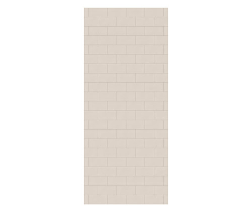 Swanstone 42 x 84 Metro Subway Tile Glue up Bathtub and Shower Single Wall Panel in Tahiti White - MTMK8442.011