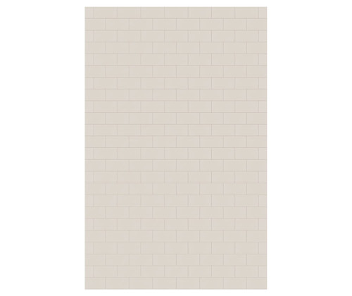 Swanstone 62 x 96 Metro Subway Tile Glue up Bathtub and Shower Single Wall Panel in Bisque - MTMK9662.018 Swanstone 62 x 96 Metro Subway Tile Glue up Bathtub and Shower Single Wall Panel in Bisque - MTMK9662.018