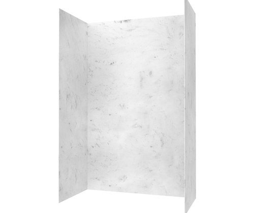 Swanstone 36" x 62" x 96 Smooth Glue up Tub Wall Kit in Ice - SMMK963662.130