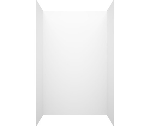 Swanstone 32 x 50 x 72 Smooth Glue up Bathtub and Shower Wall Kit in Tahiti White - SMMK723250.011
