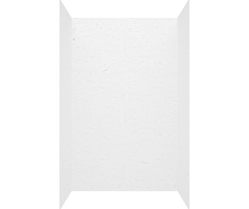 Swanstone 34" x 42" x 72 Smooth Glue up Bathtub and Shower Wall Kit in Ice - SMMK723442.130