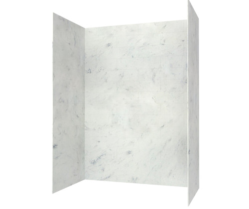 Swanstone 34 x 42 x 84 Modern Subway Tile Glue up Shower Wall Kit in Ice - MSMK843442.130 Swanstone 34 x 42 x 84 Modern Subway Tile Glue up Shower Wall Kit in Ice - MSMK843442.130