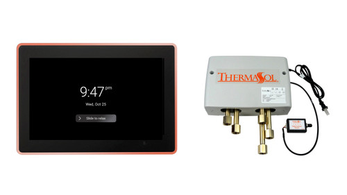 Thermasol Digital Shower Package - ThermaTouch2 15 Control + Digital Shower Valve, Copper - DSPU-TT15-COP