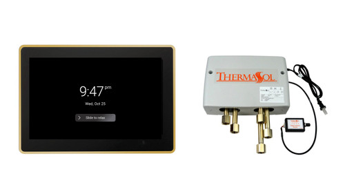 Thermasol Digital Shower Package - ThermaTouch2 15 Control + Digital Shower Valve, Polished Gold - DSPU-TT15-PG