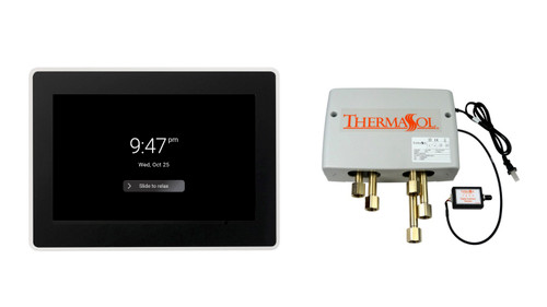 Thermasol Digital Shower Package - ThermaTouch2 15 Control + Digital Shower Valve, White - DSPU-TT15-WHT