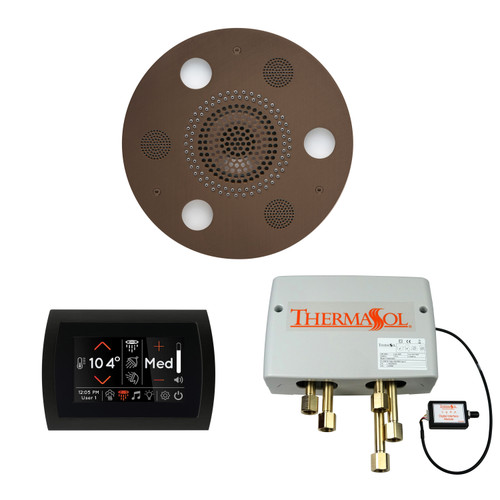 Thermasol Wellness Shower Package - Serenity Advanced Rainhead (Round) + SignaTouch Control (Wall Mount) + Digital Shower Valve, Oil Rubbed Bronze - WSPSR-ORB