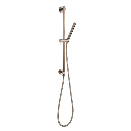 Thermasol Hand Shower Kit - Hand Shower + Shower Rail + Hose, Satin Nickel (Round) - 15-1013-SN