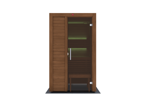 Thermasol Utu Cabin Medium Indoor Sauna | Heat Treated Nordic Spruce | 1-2 Person | Finland | 6.0kw Wall* - SHU1212HTA