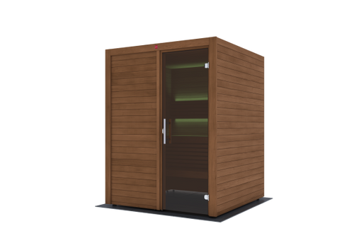 Thermasol Utu Cabin Large Indoor Sauna | Heat Treated Nordic Spruce | 2-3 Person | Finland | 6.0kw Wall* - SHU1616HTA