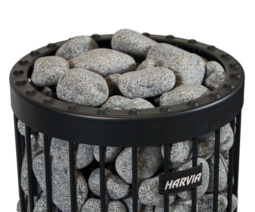 Harvia Rounded Sauna Stones | Olivine Diabse | 5-10cm | 15kg per Box - 14-R-991 Harvia Rounded Sauna Stones | Olivine Diabse | 5-10cm | 15kg per Box - 14-R-991
