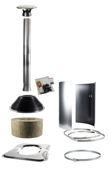 Harvia Steel Chimney Symmetric Accessory Kit, Steel - 14-WHP-ASSYM Harvia Steel Chimney Symmetric Accessory Kit, Steel - 14-WHP-ASSYM