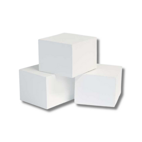 Thermasol EOS Cubius Stones (S45), White - 24pcs - w/ Mounting Frame - 945939
