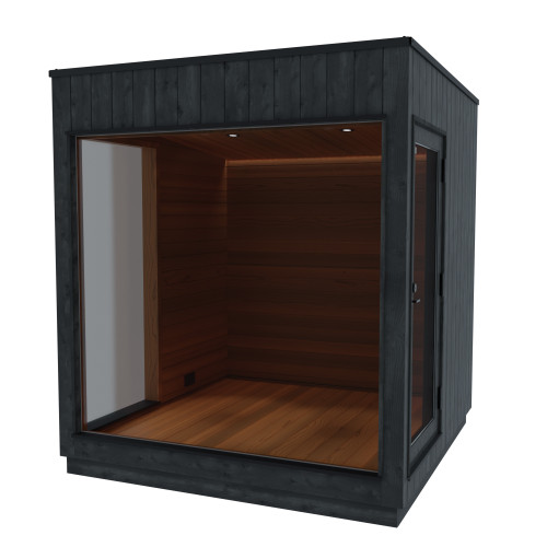 Thermasol Nordic Misty Medium Lounge, 2 Doors (Doors Right) - Black Annex - KIR-3651