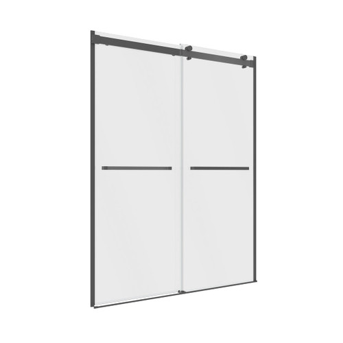Craft + Main Lagoon® 5/16 Frameless Double Roller Shower Doors 48" x 76" Clear - Gun Metal Grey - LGDR4876-CL-GMG Craft + Main Lagoon® 5/16 Frameless Double Roller Shower Doors 48" x 76" Clear - Gun Metal Grey - LGDR4876-CL-GMG