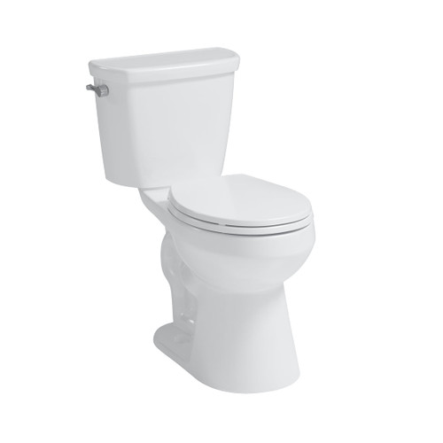 Craft + Main Easley Flush Guard 1.28 GPF Round Complete 2-Piece Toilet, White - TL-5800AF-RW