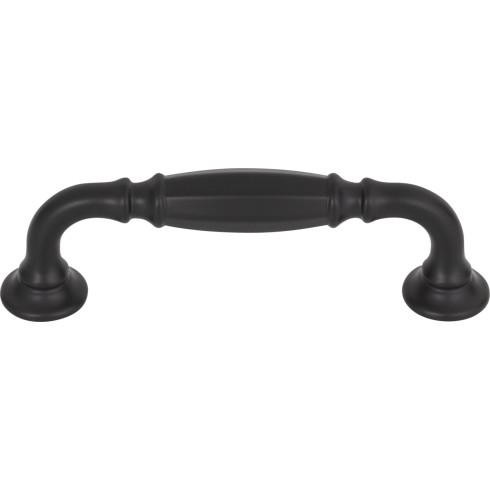 Top Knobs Barrow Pull 3 3/4" (c-c) - Flat Black - TK1051BLK