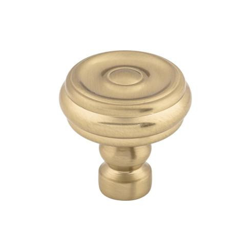 Top Knobs Brixton Button 1 1/4" Diameter Round Knob, Honey Bronze - TK882HB