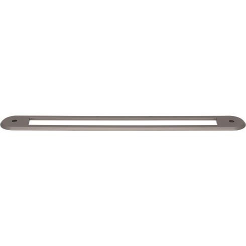 Top Knobs Brockwell 18" Center to Center Pull Backplate, Ash Gray - TK3359AG