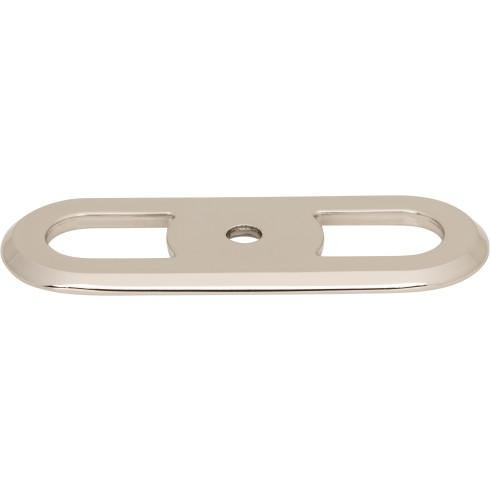 Top Knobs Brockwell 2 3/4" Center to Center Pull Backplate, Polished Nickel - TK3351PN