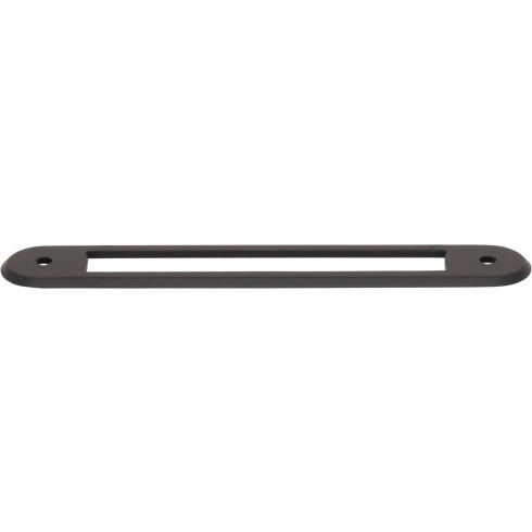 Top Knobs Brockwell 5 1/16" Center to Center Pull Backplate, Flat Black - TK3353BLK