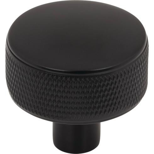 Top Knobs Burnham Round Knob 1 1/4" - Flat Black - TK3230BLK