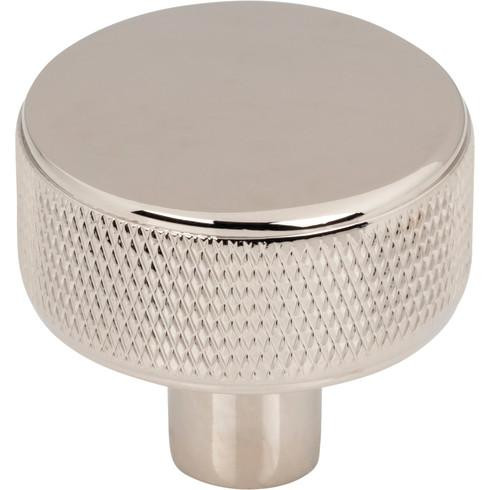 Top Knobs Burnham Round Knob 1 1/4", Polished Nickel - TK3230PN