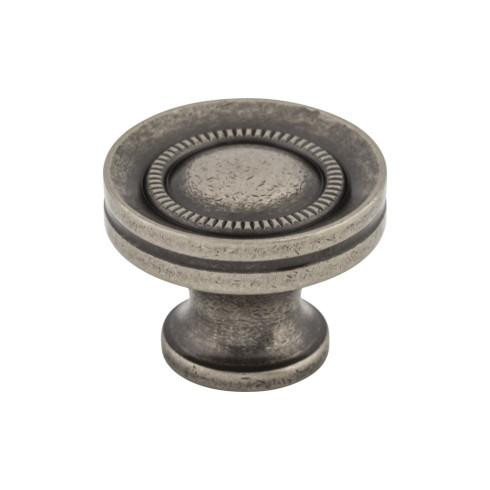 Top Knobs Button Faced Knob 1 1/4" - Pewter Antique - M294