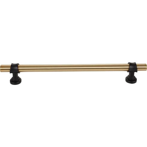 Top Knobs Bit Appliance Pull 18" (c-c) - Honey Bronze and Flat Black - M2789