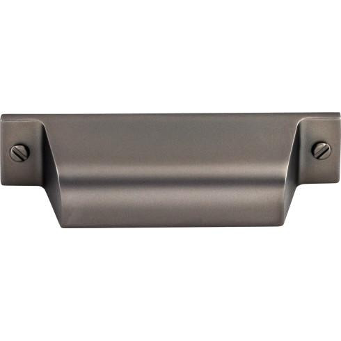 Top Knobs Channing 2 3/4" Center to Center Cup/Bin Pull, Ash Gray - TK772AG