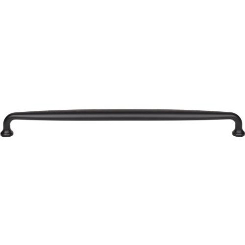 Top Knobs Charlotte Pull 12" (c-c) - Flat Black - M2810