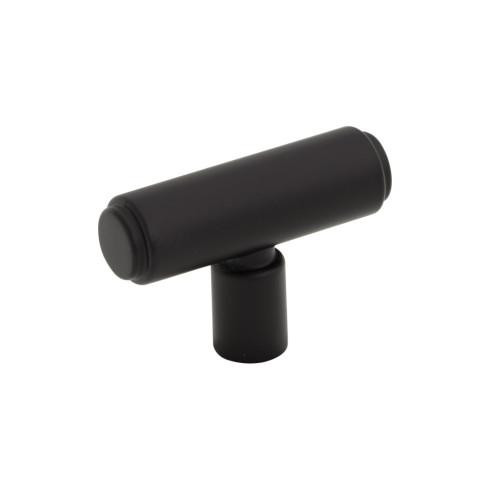 Top Knobs Clarence 2" Length Bar Knob, Flat Black - TK3111BLK