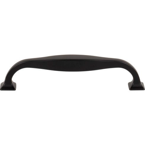 Top Knobs Contour 5 1/16" Center to Center Bar Pull, Flat Black - TK723BLK