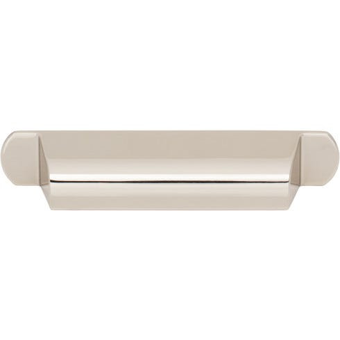 Top Knobs Cressing 3 3/4" Center to Center Cup/Bin Pull, Polished Nickel - TK3361PN