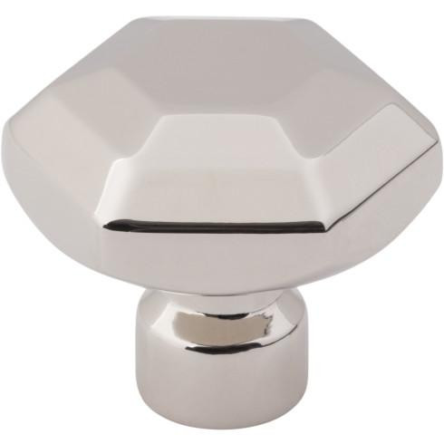 Top Knobs Dustin 1 1/4" Length Geometric Knob, Polished Nickel - TK3200PN