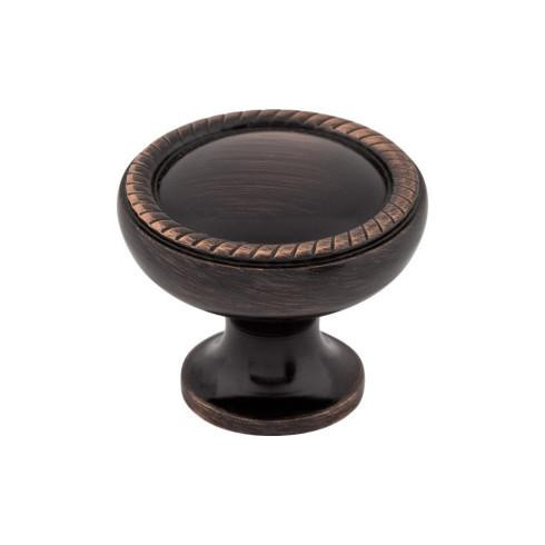 Top Knobs Emboss 1 1/4" Diameter Round Knob, Tuscan Bronze - M1670