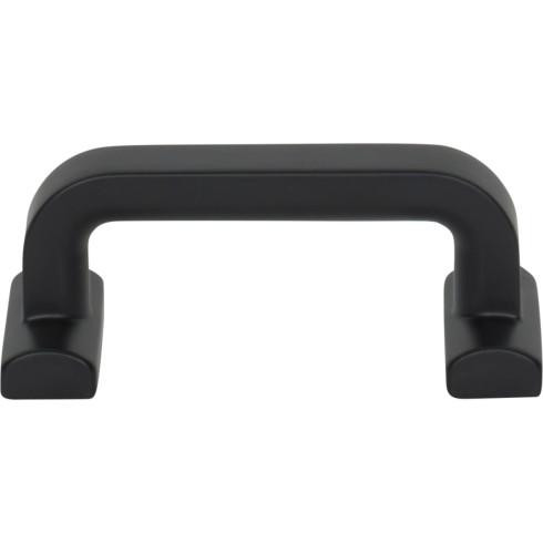 Top Knobs Harrison Pull 2 1/2" (c-c) - Flat Black - TK3161BLK