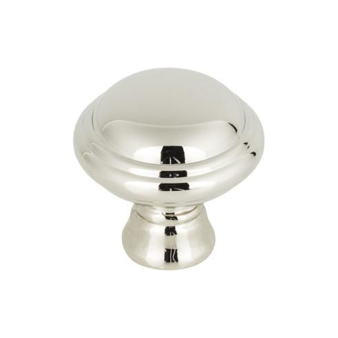 Top Knobs Henderson 1-1/4" Diameter Mushroom Knob, Polished Nickel - TK1020PN