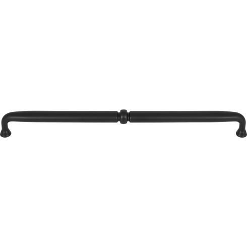 Top Knobs Henderson 12" Center to Center Bar Pull, Flat Black - TK1026BLK