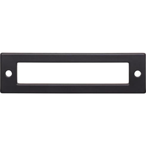 Top Knobs Hollin Backplate 3 3/4" Center to Center , Flat Black - TK924BLK