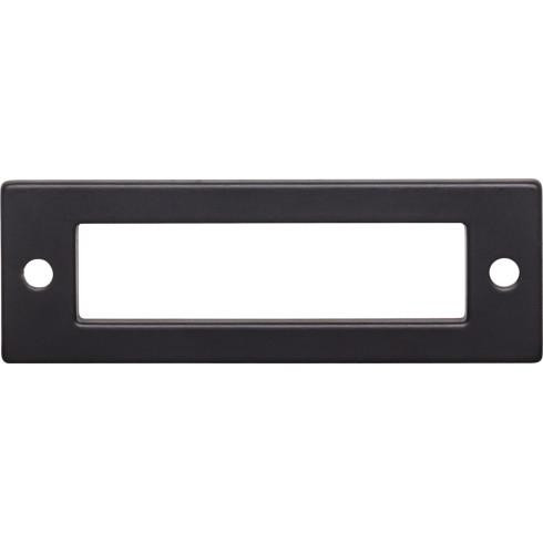 Top Knobs Hollin Backplate 3" Center to Center , Flat Black - TK923BLK